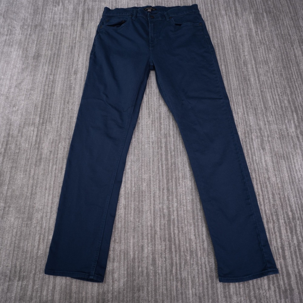 Banana Republic Pants Mens 34x32 Fit 33x31 Navy Blue Slim Fit Five-Pocket
